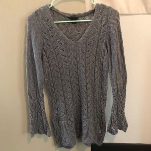 Gray crotchet sweater